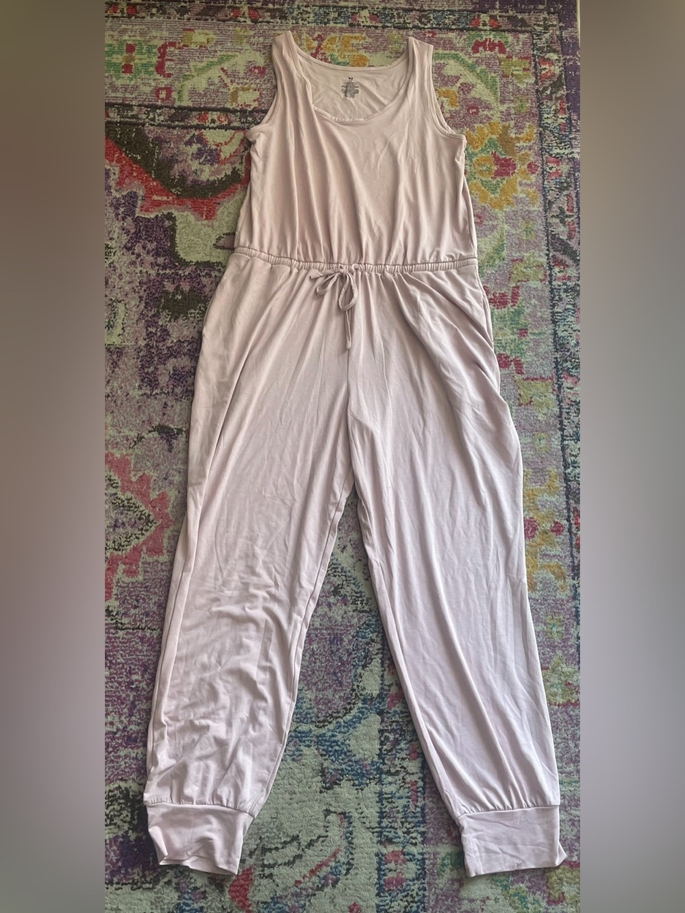 Natori Relaxed Drawstring Tank Jumpsuit